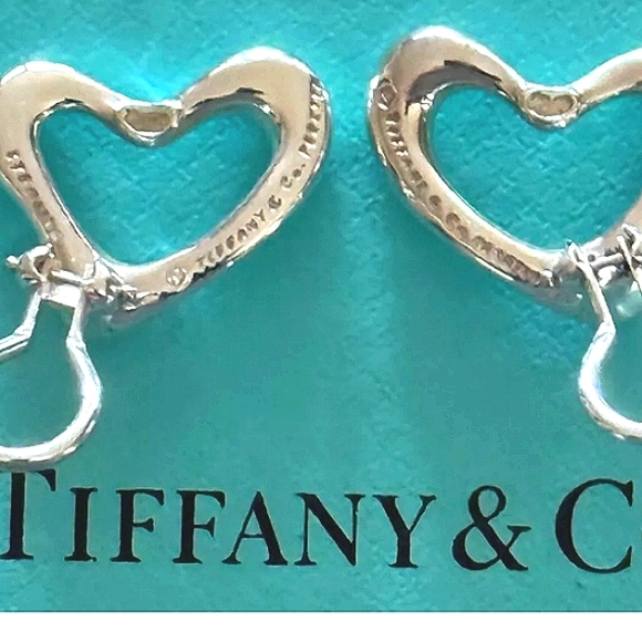 Tiffany Open Heart Earrings - Picture 3 of 4